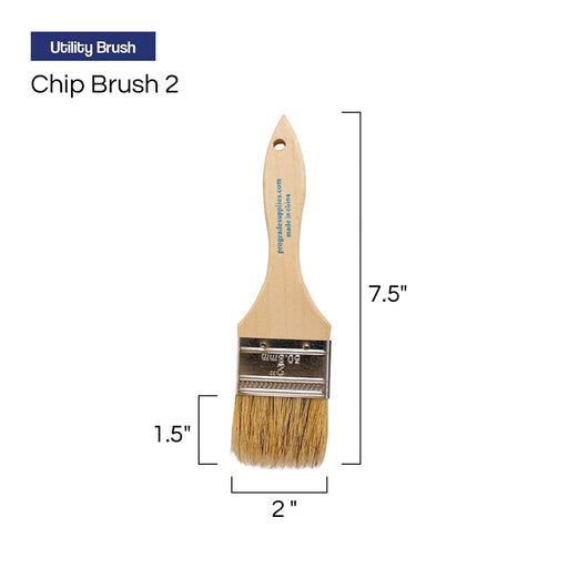 Bates Paint Brushes- 2 Pack, Wood Handle, Paint Brush, Paint Brushes Set,  Professional Brush Set, House Paint Brush 