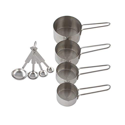 Chef Pomodoro Measuring Spoons 7-Piece Set, Stainless Steel Metal