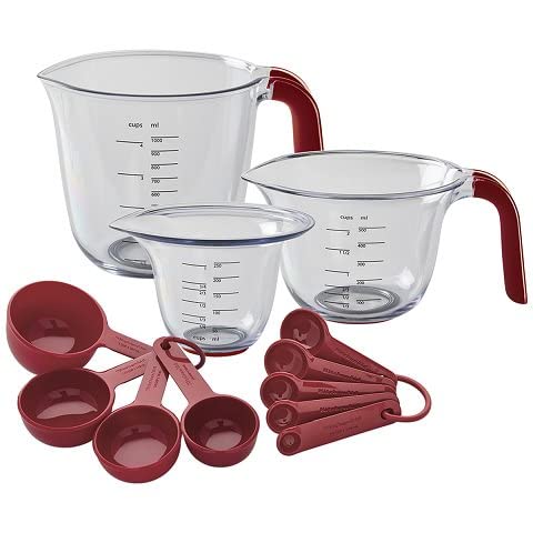 KitchenArt 2 Cup Tri Adjust A-Cup, Easy Pour Measuring Cup, 3.25x3.25x6,  Black/White