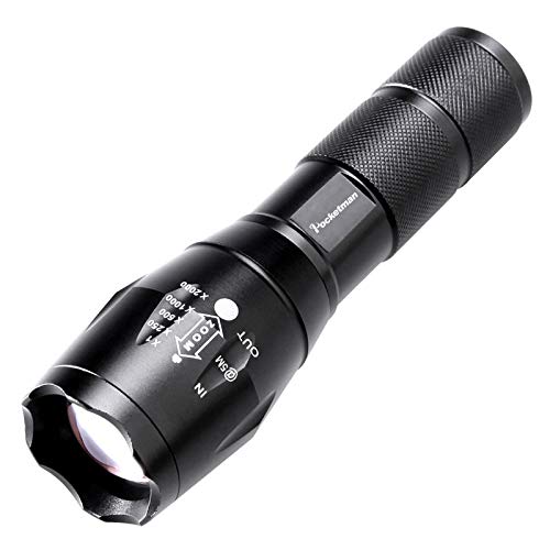 Atomic Beam LED Flashlight by BulbHead, 5 Beam Modes, Tactical Light Bright  Flashlight 