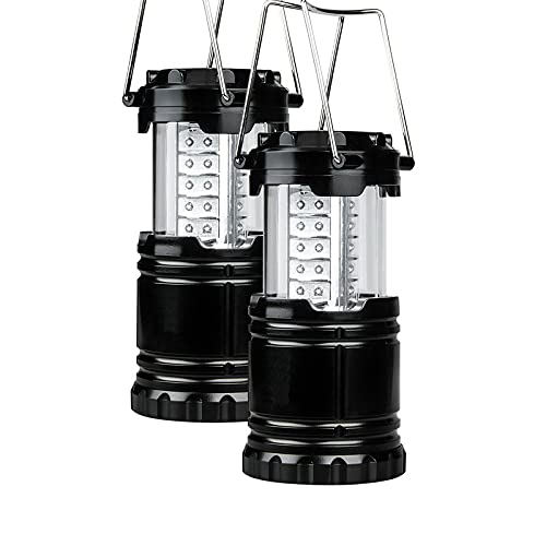 Vont 2 Pack LED Camping Lantern, Super Bright Portable Survival Lanterns,  Must Have During Hurricane, Emergency, Storms, Outages, Original  Collapsible Camping Lights/Lamp (Batteries Included)