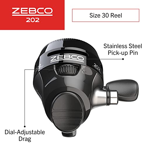 Zebco 888 Spincast Fishing Reel, Size 80 Reel, Changeable Right- or Left-Hand  Retrieve, Built-in Bite Alert, 2.6:1 Gear Ratio, Pre-spooled with 25 lb  Zebco line, Silver
