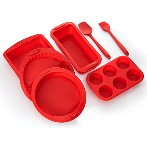 51PCS Silicone Bakeware Set Silicone Cake Molds Set For Baking, Including  Baking Pan, Cake Mold, Cake Pan, Toast Mold, Muffin Pan, Donut Pan, And