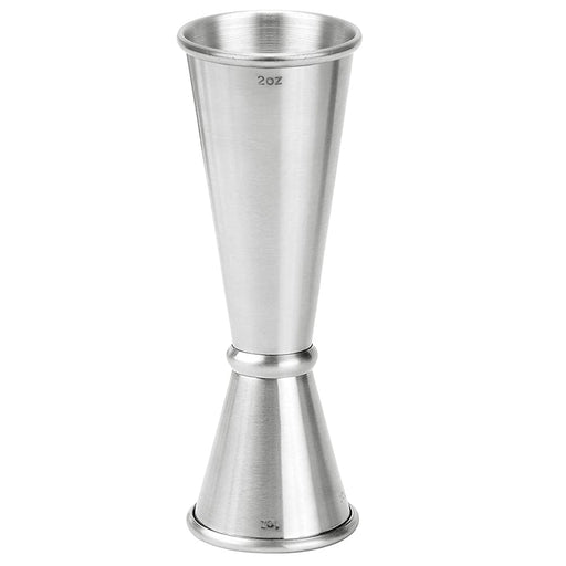 Top Shelf Cocktails Cocktail Jigger - Double Jigger with Easy to Read Measurements Inside (Silver)