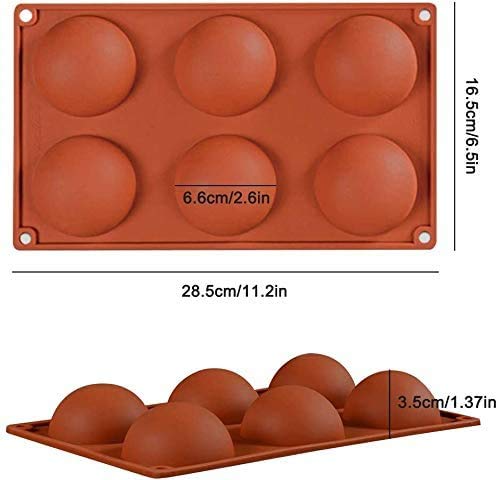 Lerykin Semi Circular Silicone Molds, Non-Stick Silicone Chocolate Mol —  CHIMIYA