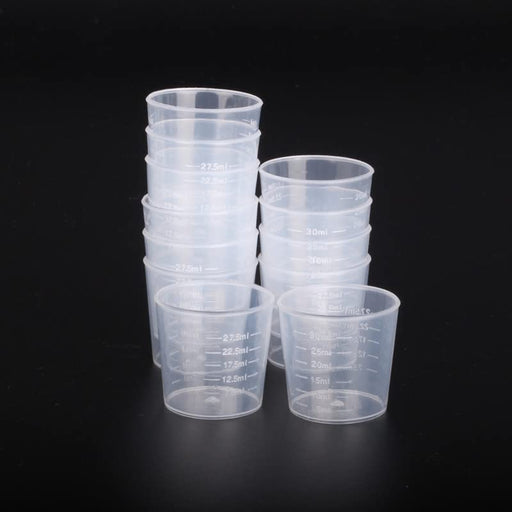 16 Oz - 2 Cup 450 ML - Disposable Measuring Cups - Plastic Graduated Mixing  Cups - for Mixing Resin/Epoxy, Paint, Cooking, Baking and Crafts (12 pack)