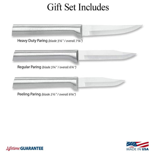  Rada Cutlery Everyday Paring Knife Stainless Steel Blade with  Aluminum Made in USA, 6-3/4 Inches, Silver Handle: Paring Knives: Home &  Kitchen