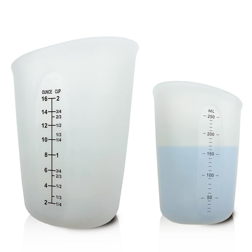 SHARM Silicone resin measuring cup kit-50ml, 100ml, 200ml, 300ml, 500m —  CHIMIYA