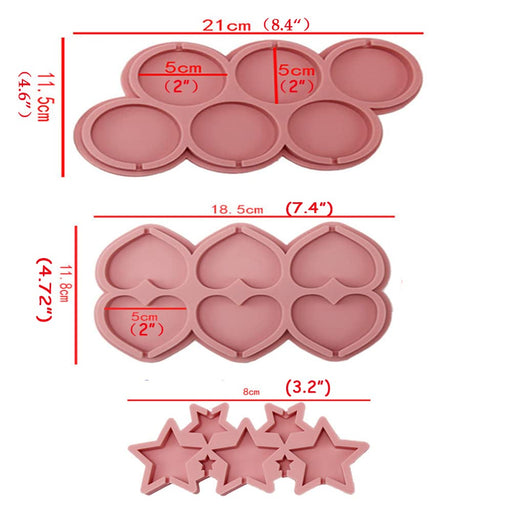 2P Silicone Lollipop Molds,Sucker Molds,Round Chocolate Lollipops Hard —  CHIMIYA