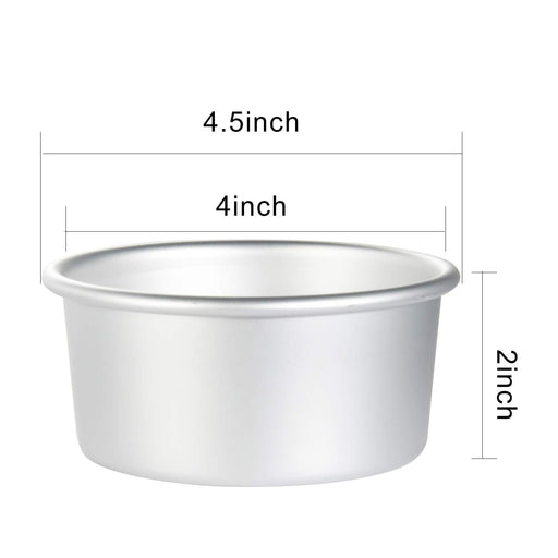 4.5 Inch Cake Pan, Nonstick Stainless Steel Mini Round Cake Pans Tin, Small  Size for Baking Smash Cakes/Cheesecake, Stainless Steel Core & Non-toxic