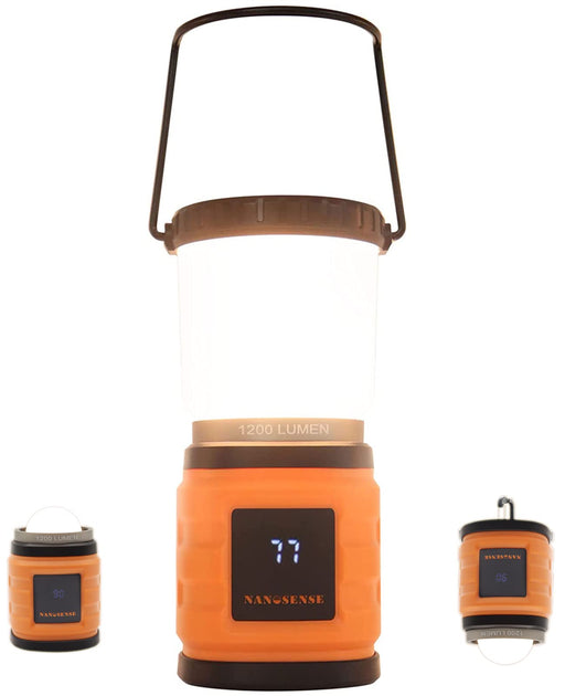 Glocusent LED Camping Lantern for Emergency, 160-LED Lantern with 1200LM, 3  Colors x 5 Brightness with SOS, IP68 Waterproof, 5000mAh Rechargeable,  Essential for Power Outage, Hurricane, Storm, Hiking 