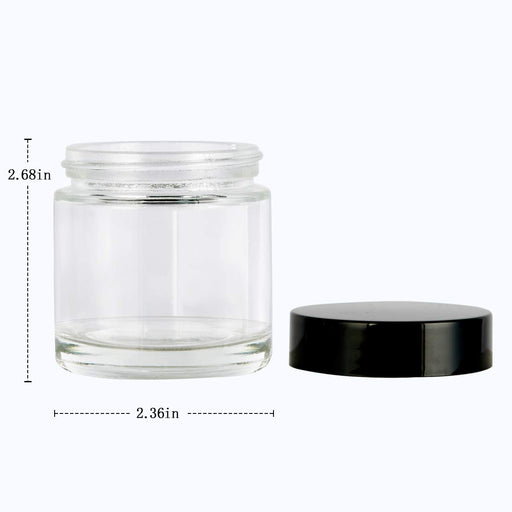 24PCS Glass Cream Jars with Gold Lid (20ml/0.67 Oz), Empty Amber Glass  Containers, Refillable Cosmetic Vials for Salve, Lotion, Ointment