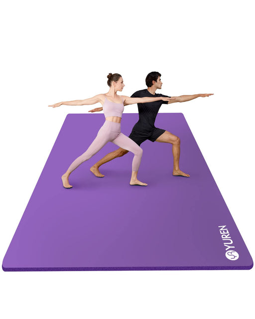 YUREN Large Yoga Mat Thik 12 Inh Exerise Mat 6x4 Extra Wide