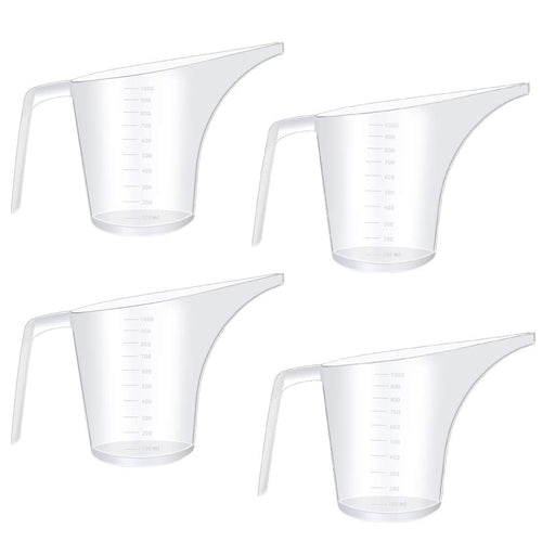 Tredoni 1100ml/1kg Sugar/Flour Measuring Cup/Jug, Non Slip Base Acrylic  Plastic Pitcher