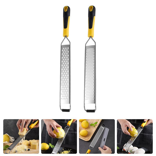 Kitchen Restaurant Metal Cheese Grater Slicer Peeler Shredder Tool Silver Tone - Silver Tone