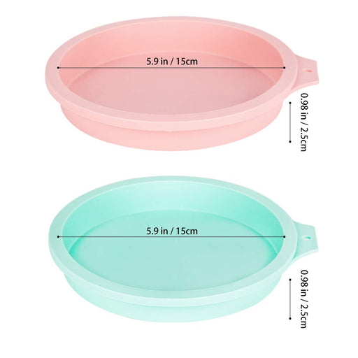 7.6 Inch Silicone Charlotte Cake Pan ,Nonstick Round Silicone  Molds,Reusable Mold Fluted Cake Pan for Baking Strawberry Shortcake  Cheesecake Brownie Tart Pie Baking