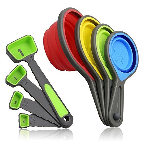 Collapsible Measuring Cups and Measuring Spoons