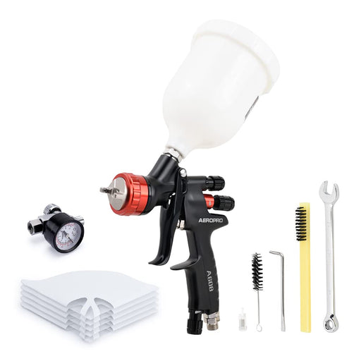 HVLP Spray Gun Air Paint Sprayer,Gravity Feed Touch Up Paint Gun with 1.4mm  Nozzle 600cc Cup for Automotive,House Painting and Furniture Painting