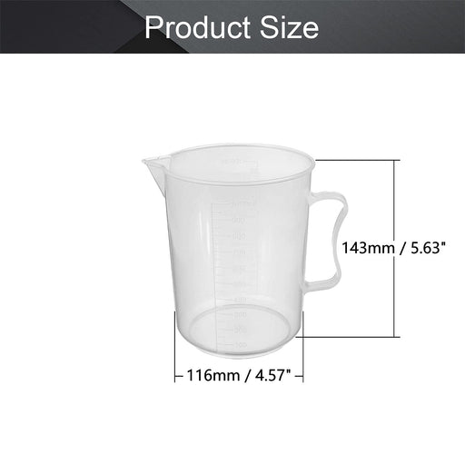 Measuring Jug, 100ml - TPX Plastic - Printed Graduations - Chemical  Resistant, Autoclavable - Short Form - Handle with Thumb Grip - Eisco Labs