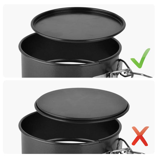 Sihuuu 8.5 Inch Cheesecake Pan, Springform Pan Set, Nonstick Leakproof  Springform Pan for Mini Cheesecakes, Pizzas, Quiches(Gray+Black)