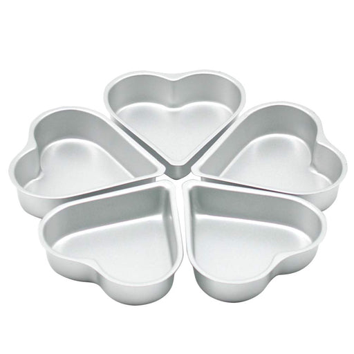 Nuogo 3 Pieces Heart Shaped Cake Pans 8 Inch Aluminum Cake Pans Heart Cake  Mold Funny Cake Tins for Baking DIY Baking Mold Tool for Kitchen Birthday