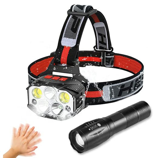 Blukar LED Headlamp Rechargeable, 2000L Super Bright Head Lamp