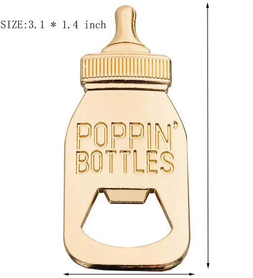 2 7/8x 1 1/2 Gold It's a Boy Bottle Opener Favor - Pack of 12 - CB  Flowers & Crafts