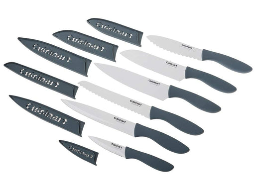 Cuisinart C55-10PCERM 10 Piece Ceramic Coated Knife Set with Blade Guards  (5 knives and 5 knife covers), Multi