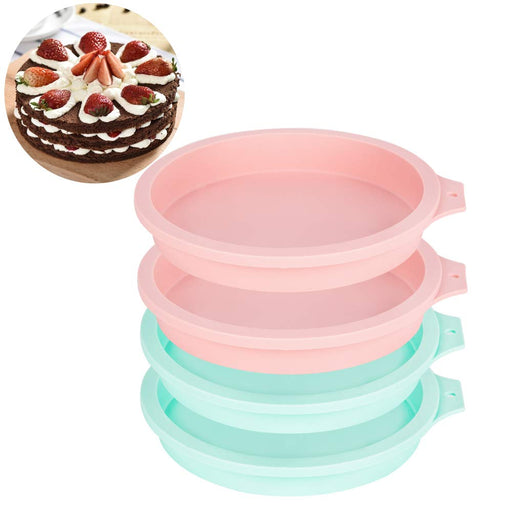 Staruby Silicone Mini Cake Molds 4 Inch Round Baking Brazil