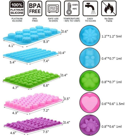 Mouse Gummy Candy Molds Silicone, 2 Pack 15 Cavity Non-Stick Mouse Head  Silicone Molds for DIY Gummies, Candy, Chocolate, Jelly, Ice Cube, Dog  Treats