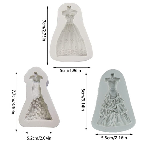 3 PCS JeVenis Butterfly Silicone Fondant Molds Wedding Cake Decoration