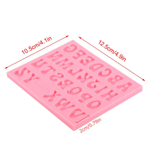 Wocuz 26 Large Letters Silicone Mold Alphabet Crayon Mold Chocolate Mold  Biscuit Ice Cube Tray with 12 Sets of Present Packages for DIY Name Letter