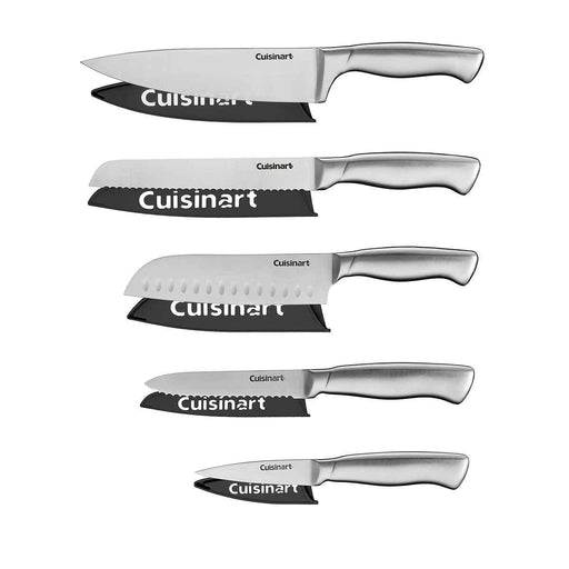 Cuisinart C55-10PCPL Ceramic Coated Knife Set with Blade Guard Sheaths (10- Piece Set) in Pastel Bright's