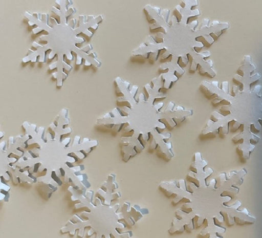 Konsait 300pcs Christmas Snowflake Confetti Decoration, Shimmer