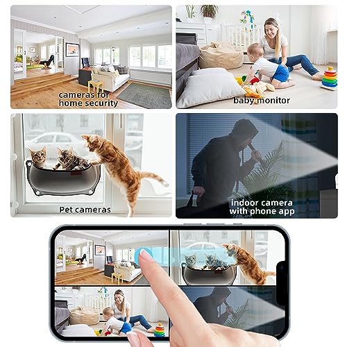 Fowutz 2K Indoor Pet Security Camera 4Mp 5G 2.4G Wireless Indoor