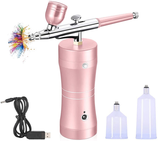 KIBEE Updated Cordless Airbrush Kit with Compressor,USB-C Rechargeable  Airbrush with High Pressure Compressor,Wireless Dual Action Air Brush Gun  for