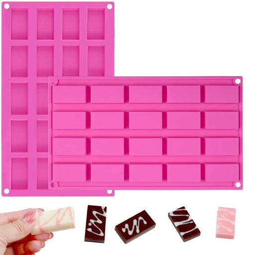 Sidosir 3Pcs Granola Bar Mold Silicone Mold, 8-Cavity Rectangle Molds —  CHIMIYA