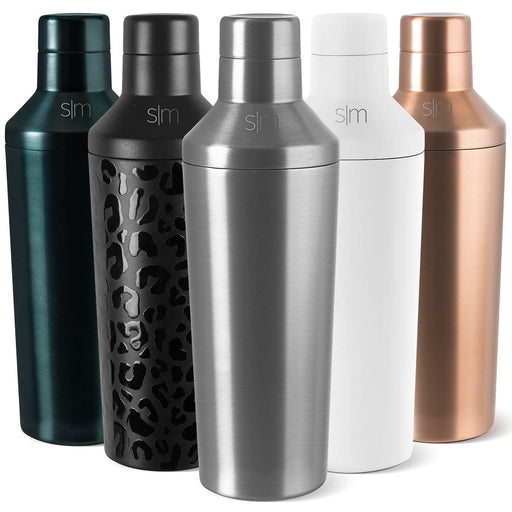 Metal Wood Design Cocktail Shaker – Gemini Bottle Co.