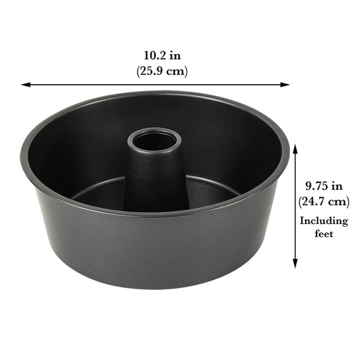 jioko 10 Inch Cake Pan, Non-Stick Fluted Tube Cake Pans for Baking