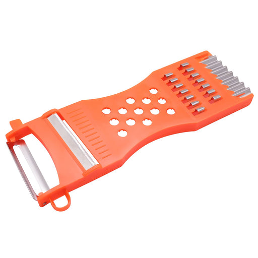 Saim Vegetable Peeler Metal Scraper Fruit Grater Slicer Orange Red 3 Pcs