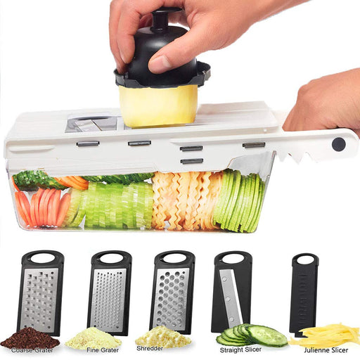 Fullstar 7-in-1 Stainless Steel Mandoline Slicer for Kitchen, Vegetabl —  CHIMIYA