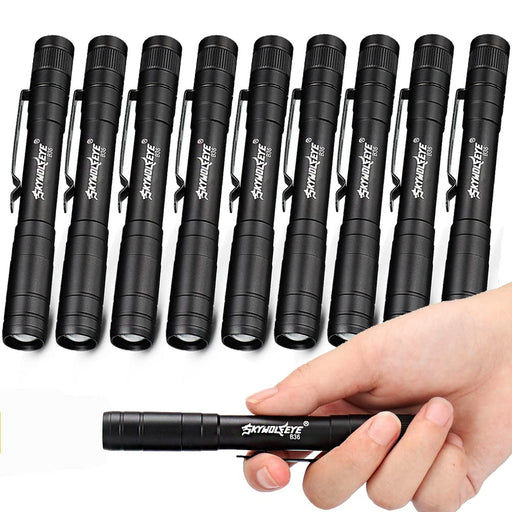 LIGHTFE Pen Light for Doctors and Nurses Penlight with Pupil Gauge, Cree  LED Source 150 Lumens (Max.Output) Frog Eye Optical Lens Zoomable for Auto