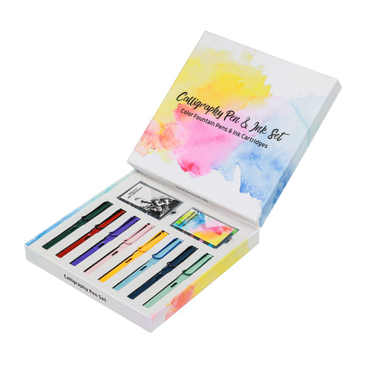 Calligraphy Pen Ink, 10 Colors Fountain Dip Pen Ink Set Non-Carbon