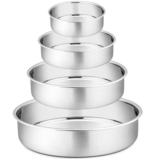 P&P CHEF 6'' x 2.95'' Deep Cake Pan, Stainless Steel Round Baking Pans —  CHIMIYA