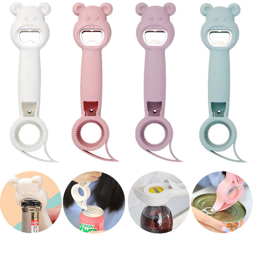 4 Pcs 4 in 1 Bottle Opener Bunny Shaped Multifunctional Jar Opener Cut —  CHIMIYA