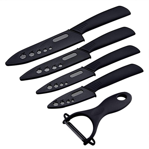 Serrated Yellow Ceramic Knife Set with 5 Serrated Knife, Kitchen Knif —  CHIMIYA