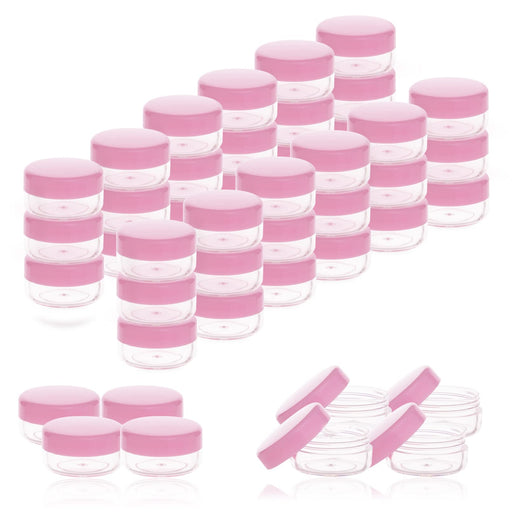 55Pcs 5 Grams Sample Containers with Lids and Labels, Small Little