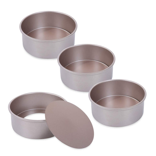 ODAHIS 4 Pieces Mini Cake Pan Set, 5 Inch Round Aluminum Cake Pan Set —  CHIMIYA