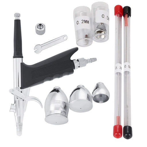 Gaahleri Airbrush Kit, Airbrush Gun Dual-Action Gravity 1/2 & 1/4 oz Fluid  Cup