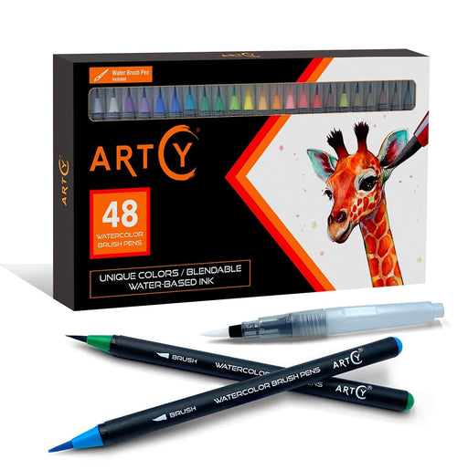 Brite Crown Watercolor Pen Set – 24 Watercolor Brush Pen Markers - Kit —  CHIMIYA